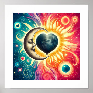 Poster Embrace cosmique : le coeur de l'univers