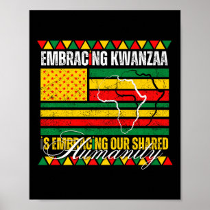 Poster Embracer Kwanzaa Est Notre Humanité Commune Africa