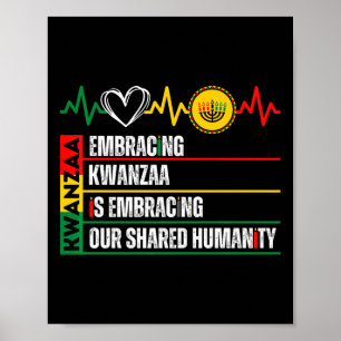 Poster Embracer Kwanzaa Est Notre Humanité Commune Africa