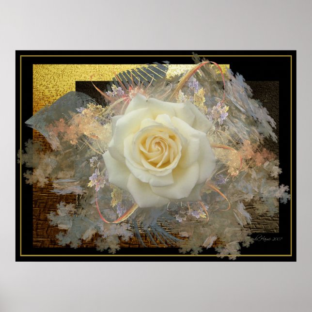 Poster Embrasse D'Un Rose (Devant)