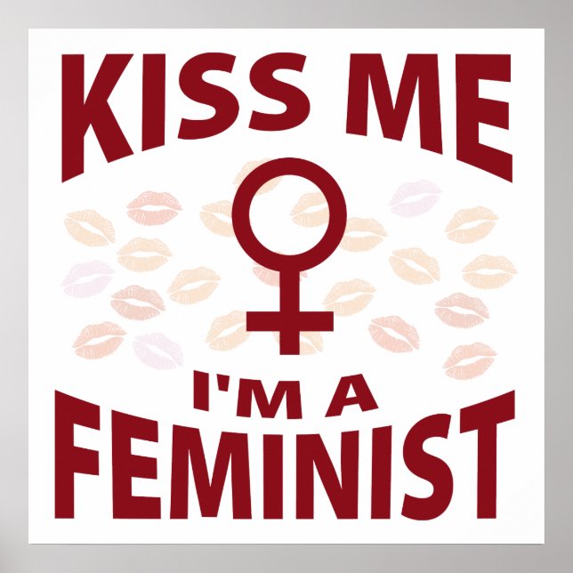 Poster Embrasse-moi Je suis féministe (Devant)