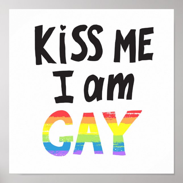 Poster Embrasse-Moi Je Suis Gay (Devant)