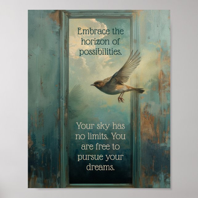 Poster Embrasser les possibilités (Devant)