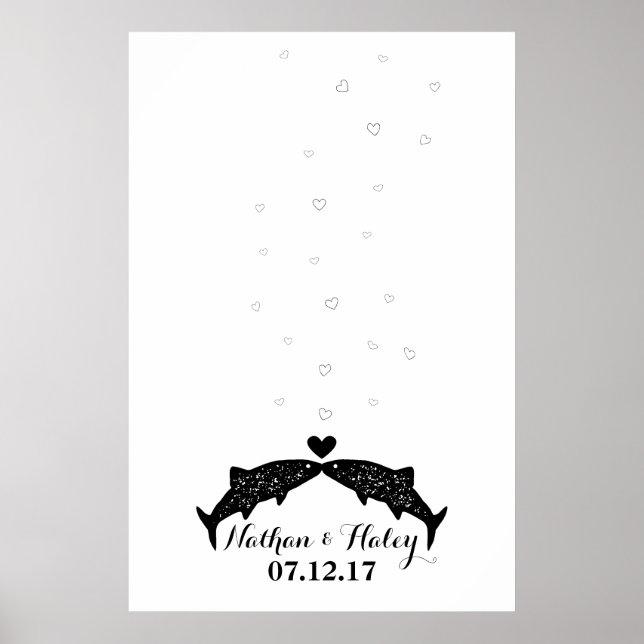 Poster Embrasser Poisson Empreinte Bubbles Mariage Livre  (Devant)