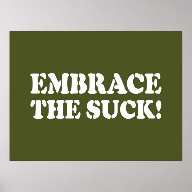 POSTER EMBRASSEZ LE SUCK ! (Devant)