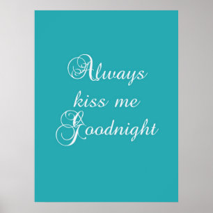 Poster Embrassez-toujours moi bonne nuit