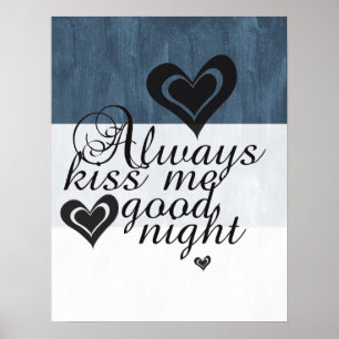 Poster Embrassez-toujours moi bonne nuit