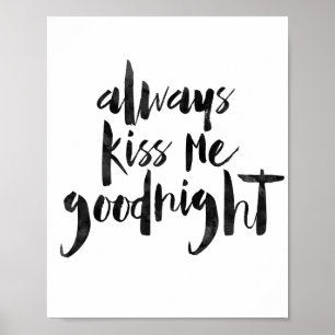 Poster Embrassez-toujours moi bonne nuit
