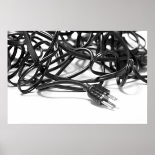 Poster Embrouillement des cables électriques