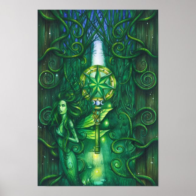 Poster Emerald Fairy Forest (Devant)