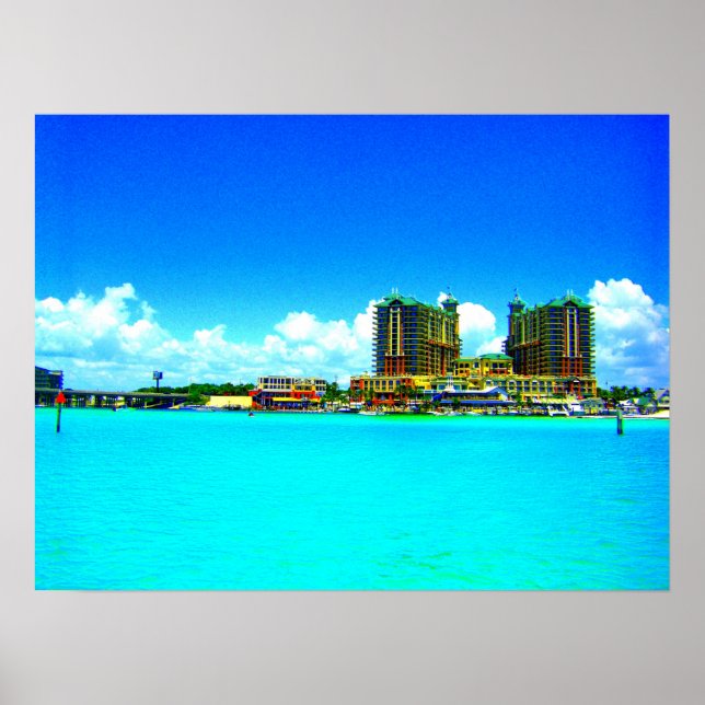 Poster Emerald Grande Destin Florida hotel art print (Devant)