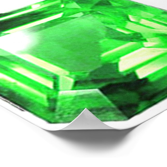 Poster Emerald, vert vif (Coin)
