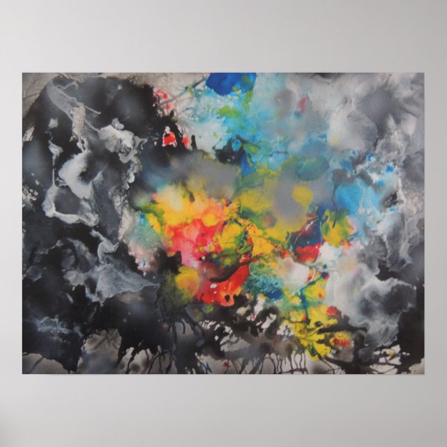 Poster Émergence de couleur (Devant)