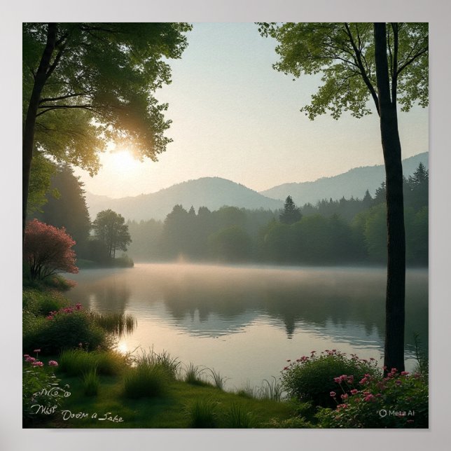 Poster Émergence de la rive du lac : défrichement des fos (Devant)