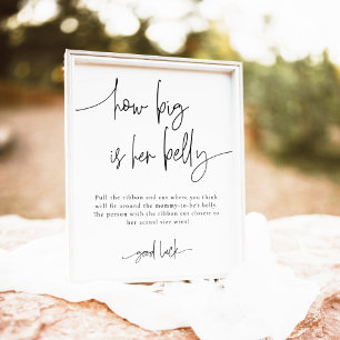 Poster EMERY Quelle Est La Taille De Son Ventre Baby show