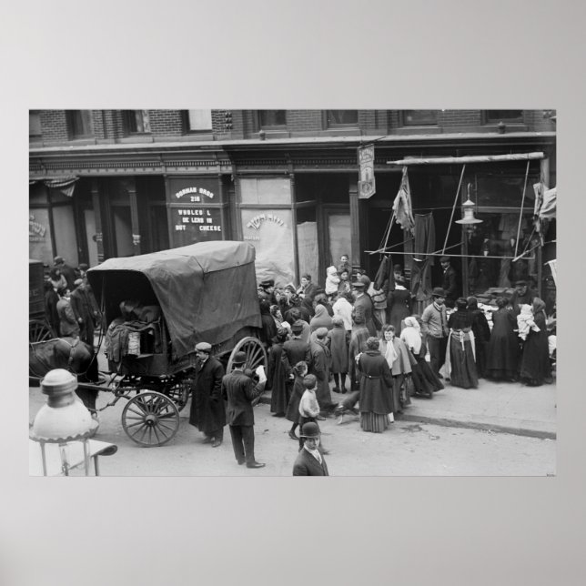Poster Émeute de viande de New York, 1910 (Devant)