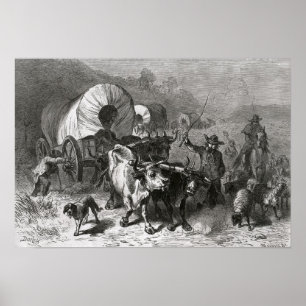 Poster Émigration vers le pays occidental