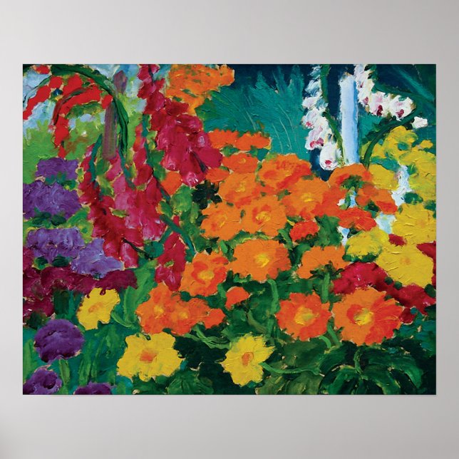 Poster Emil Nolde - Jardin des Fleurs Art (Devant)
