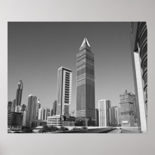 Poster Émirats arabes unis, Dubaï, Dubaï City. 2