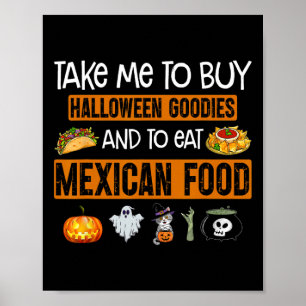 Poster Emmène-moi acheter des friandises d'Halloween et m