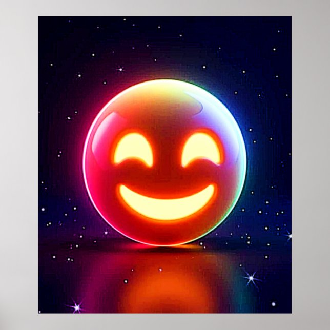 Poster Emoji Orb Joyeux (Devant)