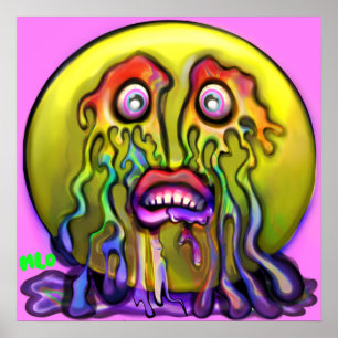 Poster Emoji Pleurant Tes Arc-En-Ciel Tears Graphique Imp