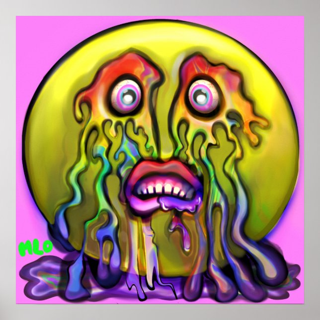 Poster Emoji Pleurant Tes Arc-En-Ciel Tears Graphique Imp (Devant)