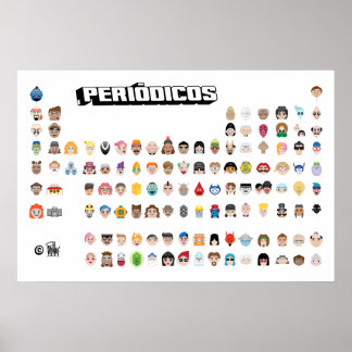 Poster Emojis Periódicos
