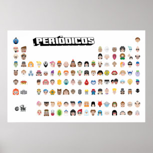 Poster Emojis Périodiques