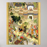 Empereur Akbar's triumphant entry into Surat, frai