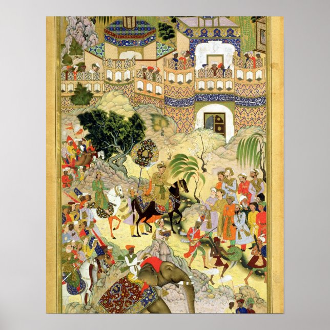 Poster Empereur Akbar's triumphant entry into Surat, frai (Devant)