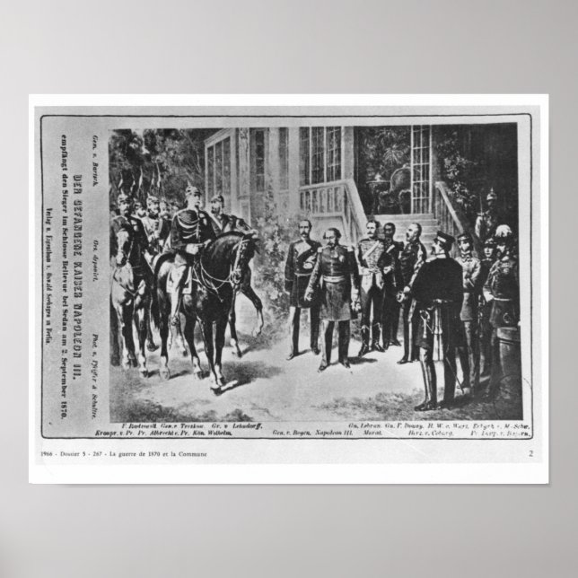 Poster Empereur Napoléon III et Kaiser Wilhelm Ier (Devant)