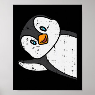 Poster Empereur Penguin Vague Mignonnes Garçons Filles En