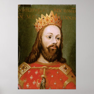 Poster Empereur romain saint sans couronne de Rudolf I