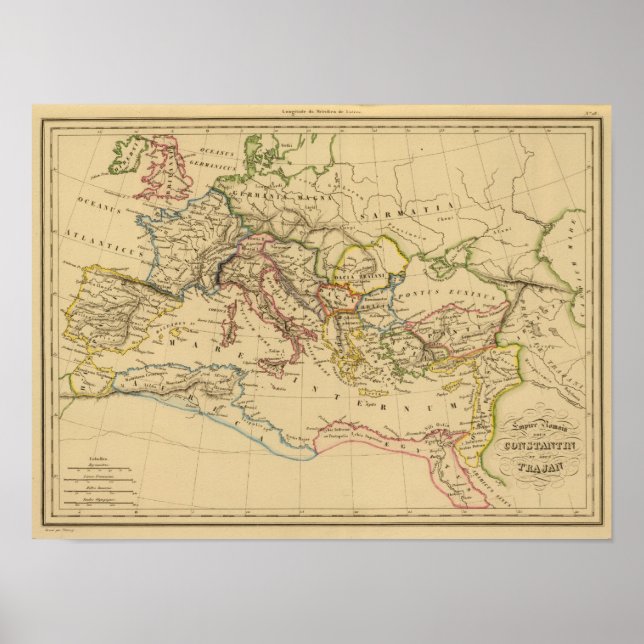 Poster Empire romain sous Constantin et Trajan (Devant)