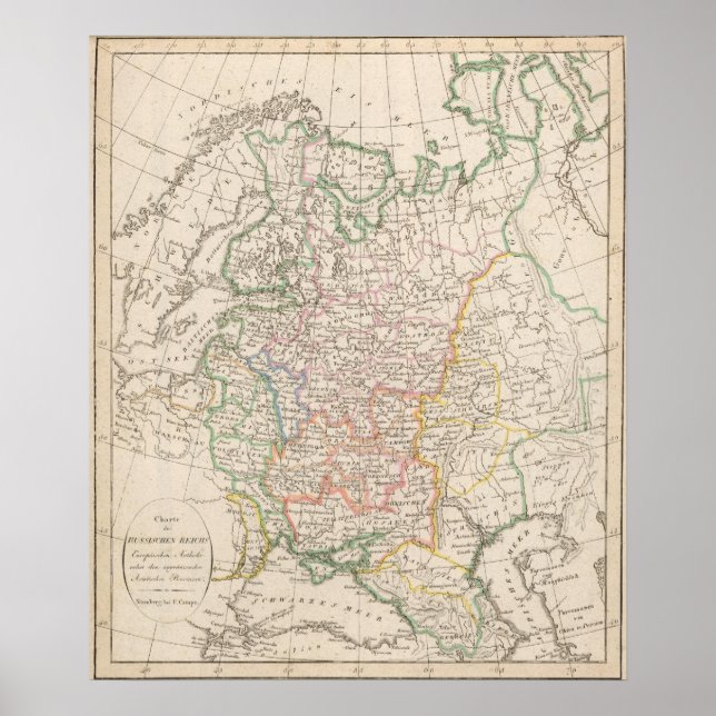 Poster Empire russe, Europe Antheil (Devant)