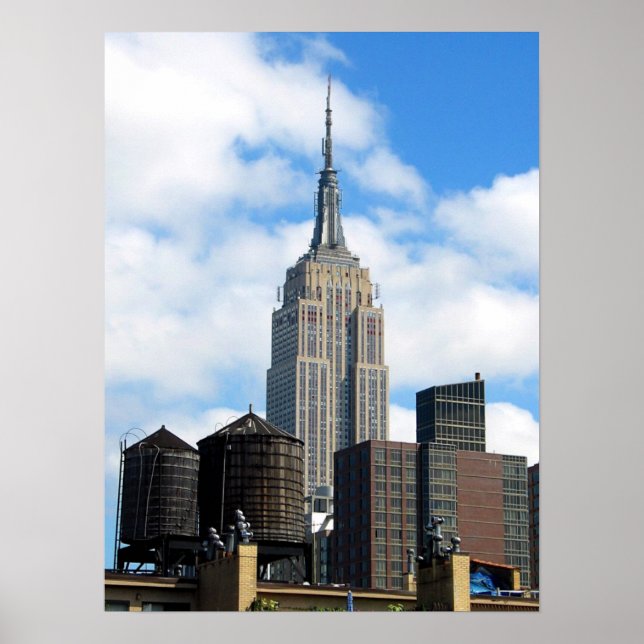 Poster Empire State Building (Devant)
