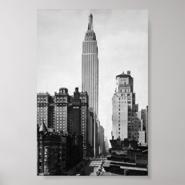 Poster Empire State Building - 1931 (Devant)