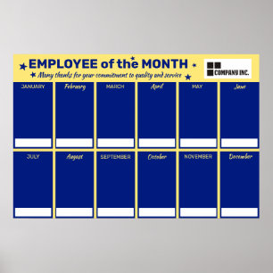 Poster Employé de couleur personnalisé de l'affichage pho