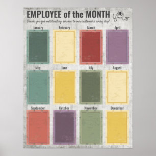 Poster Employé de reconnaissance de l'affichage photo du 