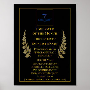 Poster Employé du mois Reconnaissance personnalisée d'ent
