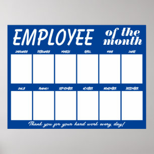 Poster Employé photo couleur personnalisée de l'affichage