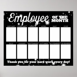 Poster Employé photo couleur personnalisée de l'affichage