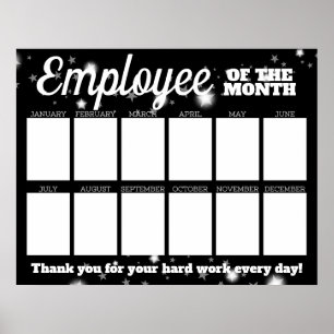 Poster Employé photo couleur personnalisée de l'affichage