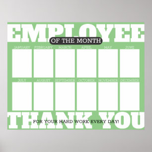 Poster Employé photo couleur personnalisée de l'affichage