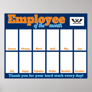 Poster Employé photo couleur personnalisée de l'affichage