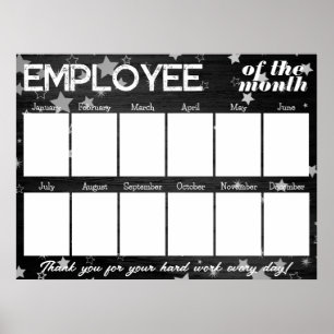 Poster Employé photo couleur personnalisée de l'affichage