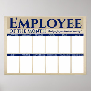 Poster Employé photo couleur personnalisée de l'affichage