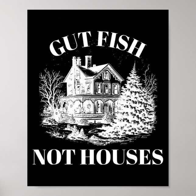 Poster Empoissonner, pas de maisons Conservation côtière  (Devant)