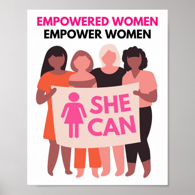 Poster Empowered Women, Empower Women Wall Print (Devant)